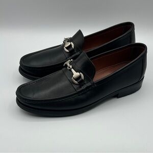 Allen Edmonds Arezzo Italian Leather Slip On Loafers Shoes Men's Size 9 in Black